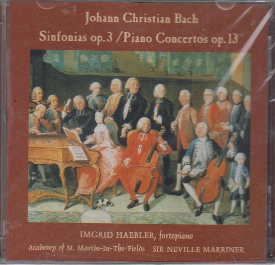 Johann Christian Bach 'Sinfonias, Op. 3 Piano Concertos, Op. 13' CD2/1974/Classic/