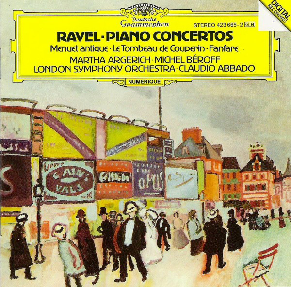 Maurice Ravel 'Piano Concertos'Martha Argerich, Michel Beroff,Claudio Abbad' CD/1988/Classic/Germany