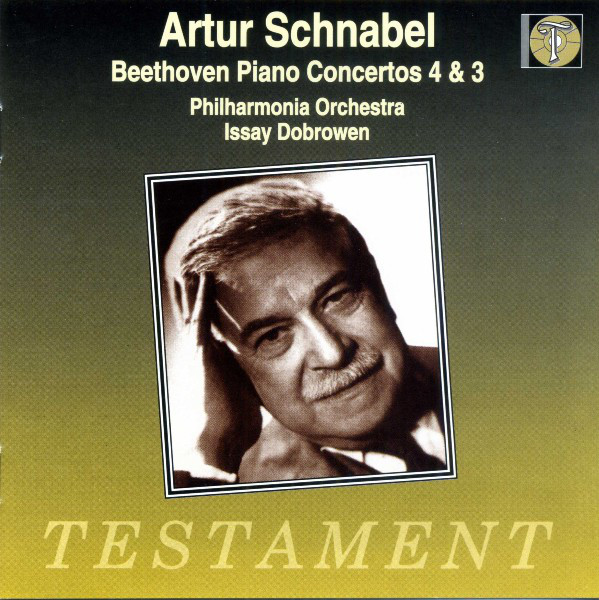 Ludwig van Beethoven 'Artur Schnabel  Piano Concertos 4 & 3' CD/1993/Classic/Europe