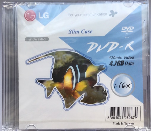  LG DVD-R 4,7Gb 16x Slim 
