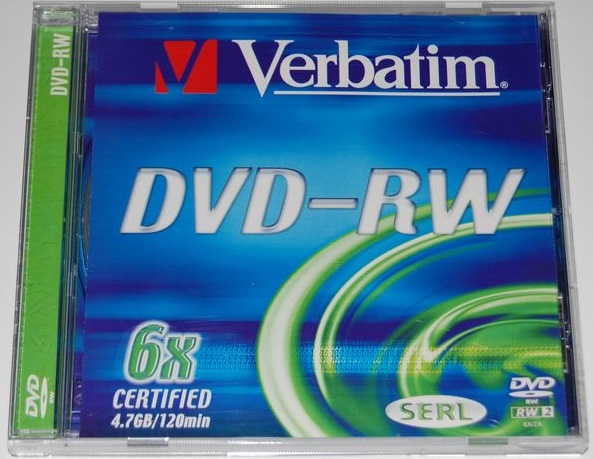  Verbatim DVD-RW 4,7Gb 6x Jevel 120min 