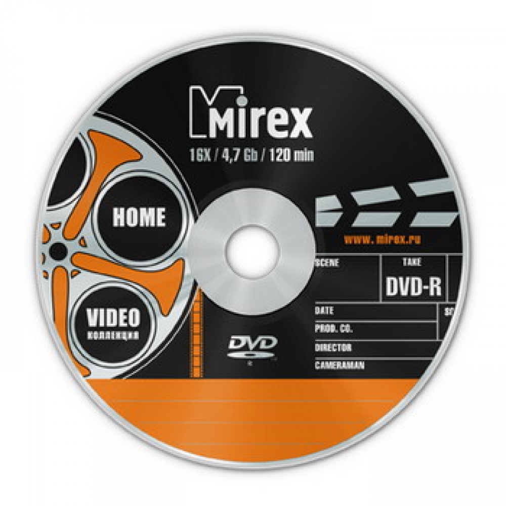  Mirex DVD-R 4,7Gb 16x slim 120min Video 