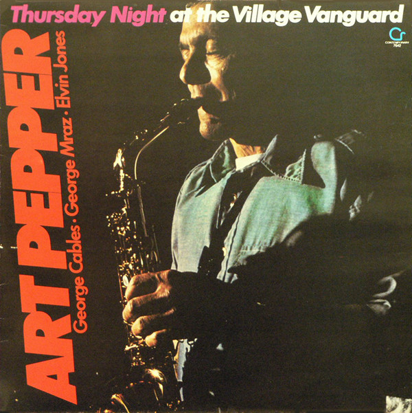 Art Pepper 'Thursday Night At The Village Vanguard' LP/1979/Jazz/Yugoslavia/Nm