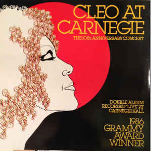 Cleo Laine 'Cleo At Carnegie The 10th Anniversary Concert' LP2/1984/Jazz/Germany/Nmint