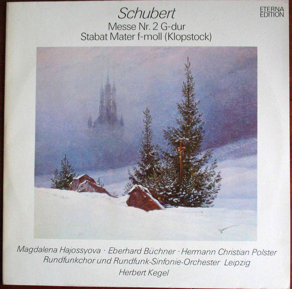 Franz Schubert 'Herbert Kegel 'Messe Nr. 2 G-dur 'Stabat Mater F-moll' LP/Classic/Germany/Nm