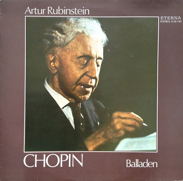 Frederic Chopin 'Artur Rubinstein 'Balladen' LP/1975/Classic/Germany/Nm