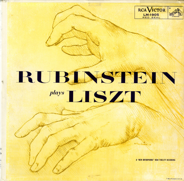 Franz Liszt 'Artur Rubinstein 'Rubinstein Plays Liszt' LP/1956/Classic/Germany/Nm