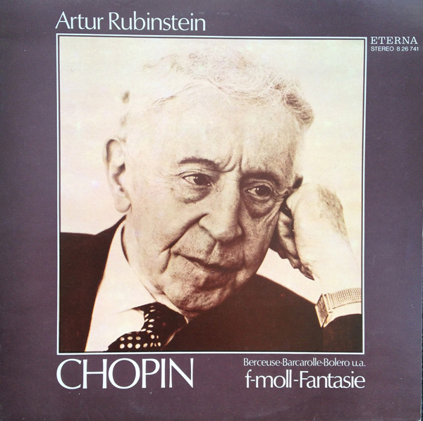 Frederic Chopin 'Artur Rubinstein 'F-Moll-Fantasie' LP/1976/Classic/Germany/Nm