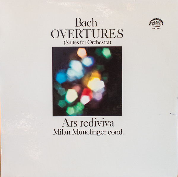 Johann Sebastian Bach 'Ars Rediviva, Milan Munclinger 'Overtures' LP2/1973/Classic/Czech/Nm