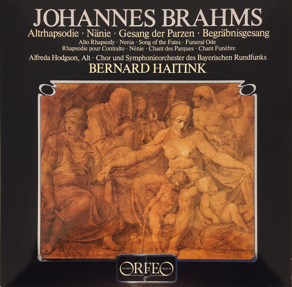 Johannes Brahms 'Bernard Haitink'Altrhapsodie'Naenie' LP/1982/Classic/Germany/Nm