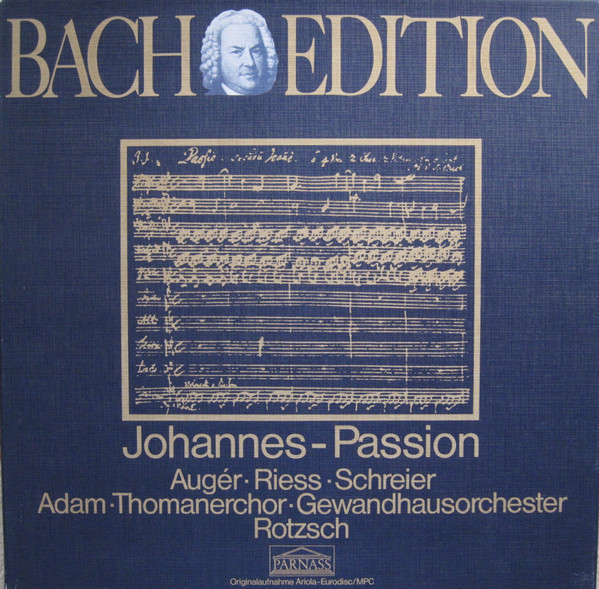 Johann Sebastian Bach 'Johannes Passion 'BWV 245' LP3/1976/Classic/Germany/Nm