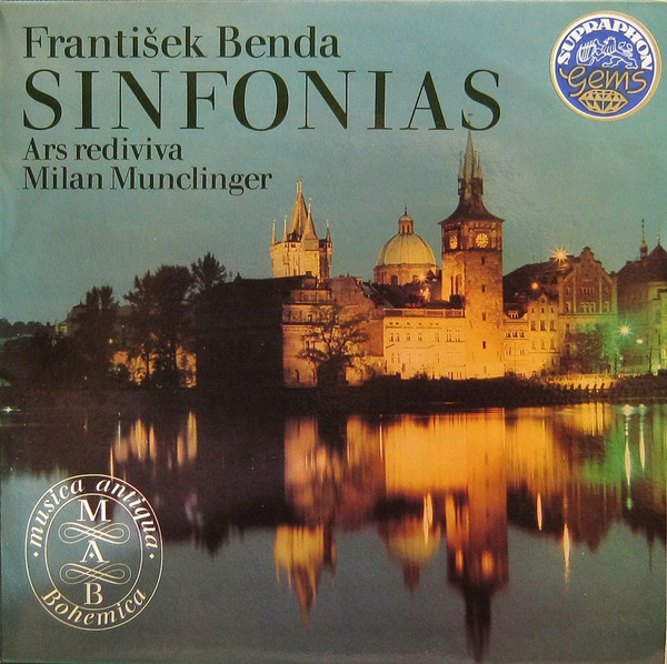 Frantisek Benda 'Milan Munclinger 'Ars Rediviva Ensemble 'Sinfonias' LP2/1974/Classic/Czech/Nm