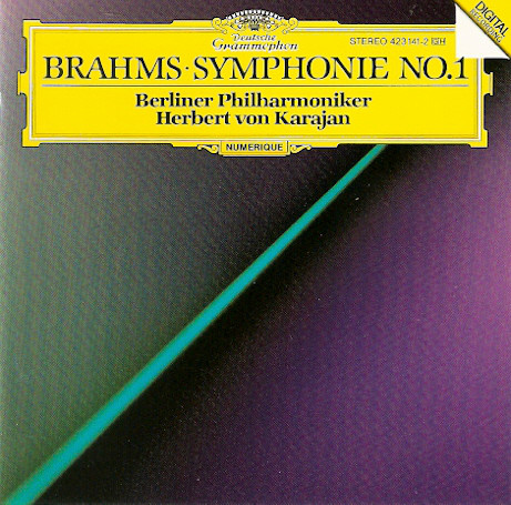 Johannes Brahms 'Berliner Philharmoniker 'Herbert von Karajan 'Symphonie No.1' LP/Classic/Germany/Nm