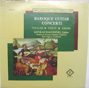 Konrad Ragossnig 'Southwest German Chamber Orchestra Baroque Guitar Concerti' LP/1974/Classic/USA/Nm