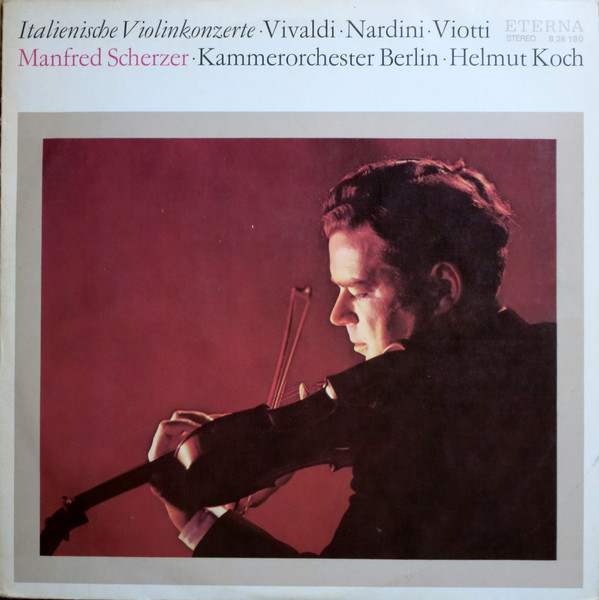 Antonio Vivaldi 'Pietro Nardini, Giovanni Battista Viotti, Manfred Scherzer' LP/Classic/GDR/Nm