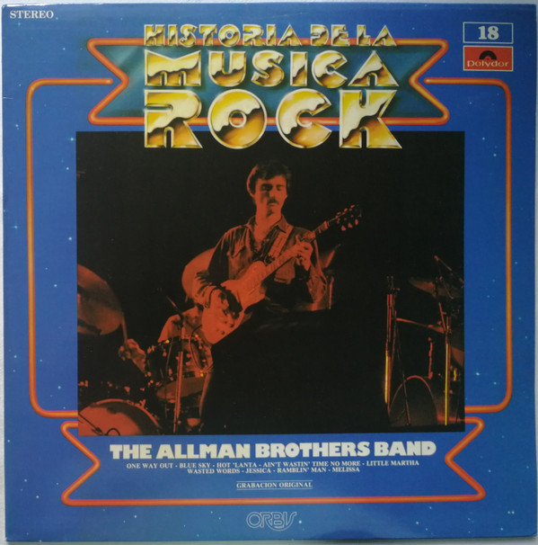 The Allman Brothers Band 'Historia De La Musica Rock Vol.18' LP/1972/Rock/Spain/NMint