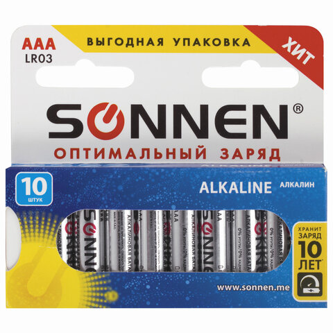  SONNEN Alkaline, AAA (LR03, 24), , , 10 
