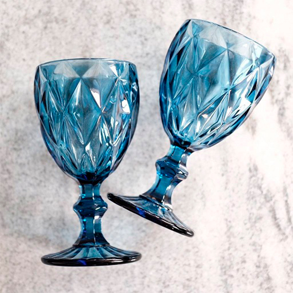 Набор бокалов Glass Ware 250мл 6 шт синий