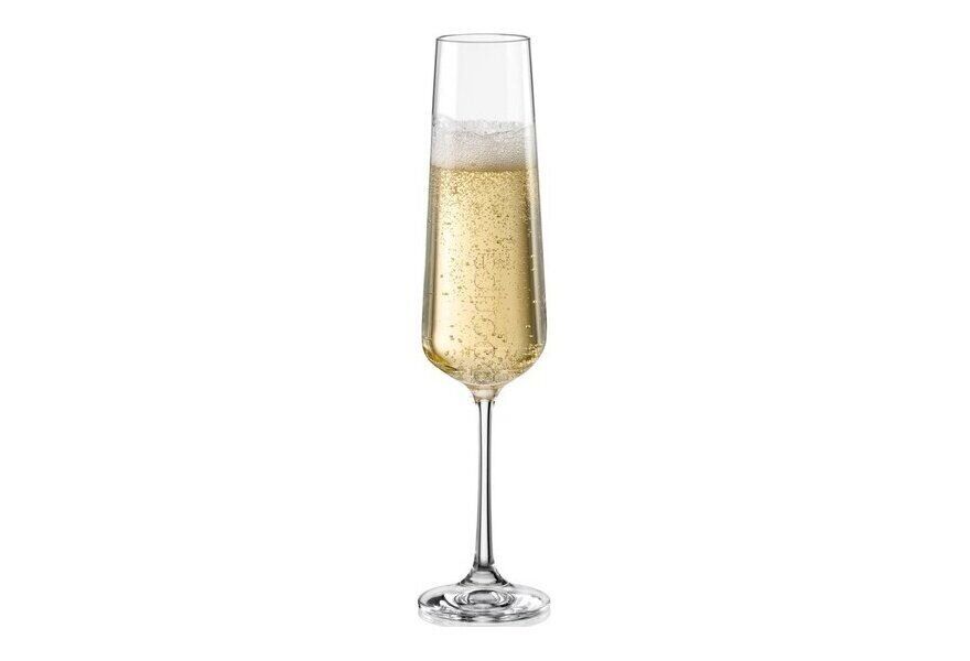 Набор бокалов для шампанского Bohemia Crystalex Сандра 200мл 2шт