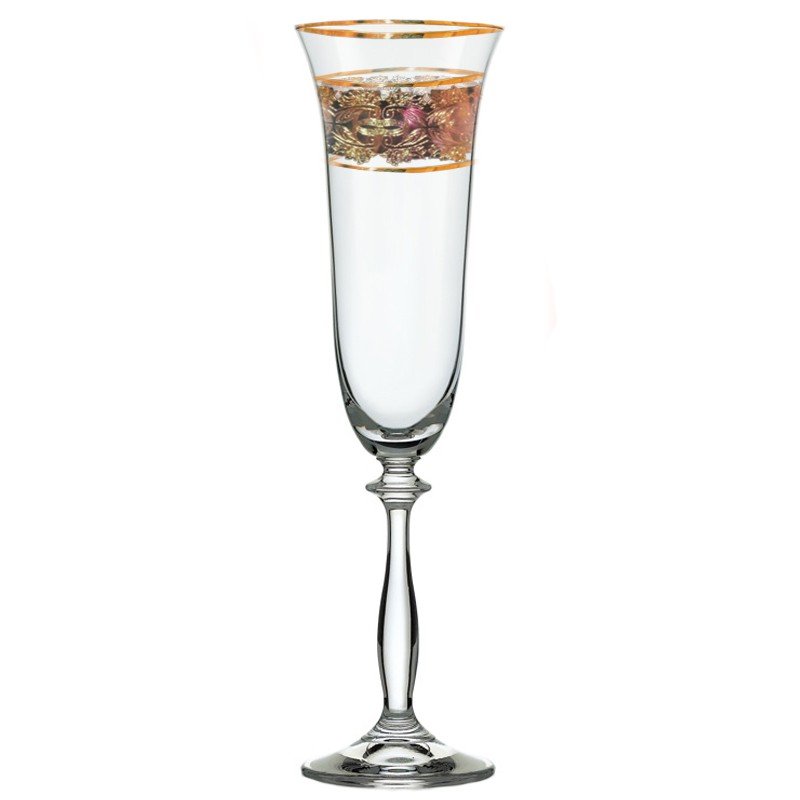 Набор бокалов для шампанского Bohemia Crystalex Анжела 190мл 6шт