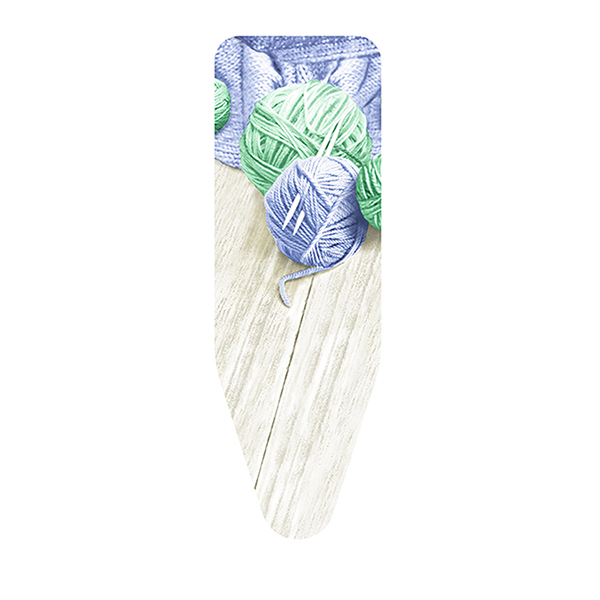 Чехол для гладильной доски Colombo New Scal 'Клубки Пряжи Синий/Зеленый' 130х50см из хлопка	