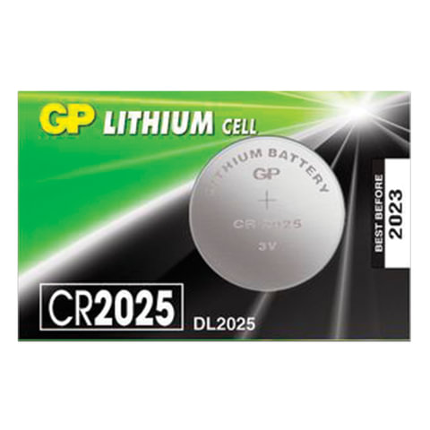 Батарейка GP Lithium CR2025 литиевая 1 шт