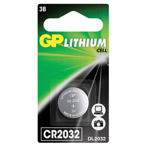 Батарейка GP Lithium CR2032 литиевая 1 шт в блистере