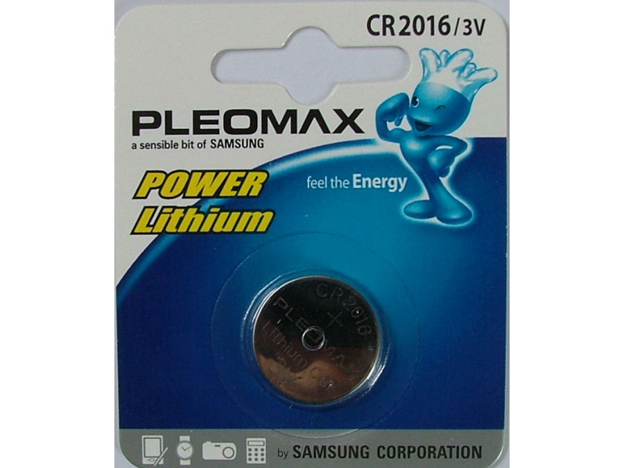 Элемент питания Samsung Pleomax CR2016