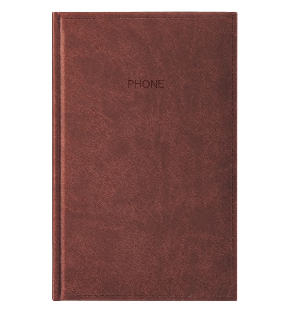 Телефонная книга Erich Krause Armonia 130x210 мм коричневый