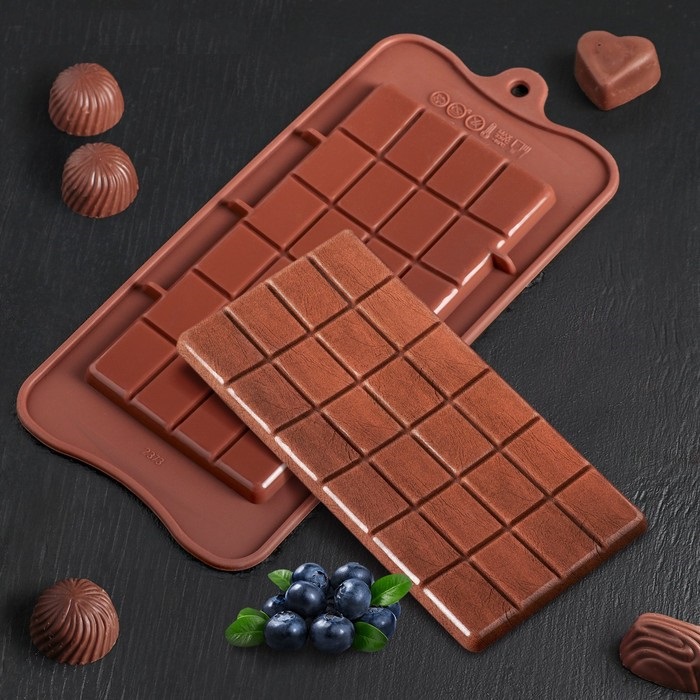Форма для шоколада Доляна Плитка Макси 22,5?10,5?0,2 см, 24 ячейки