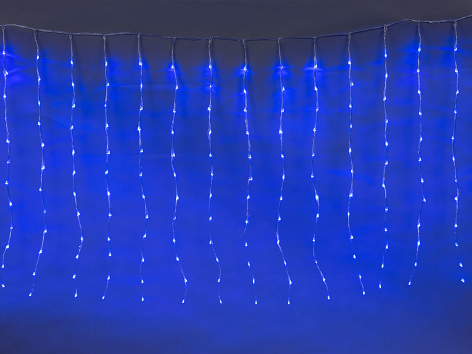 Электрогирлянда светодиодная NN Сосульки уличная 104 бел. LED огня, черн. провод 2,5х1,3м