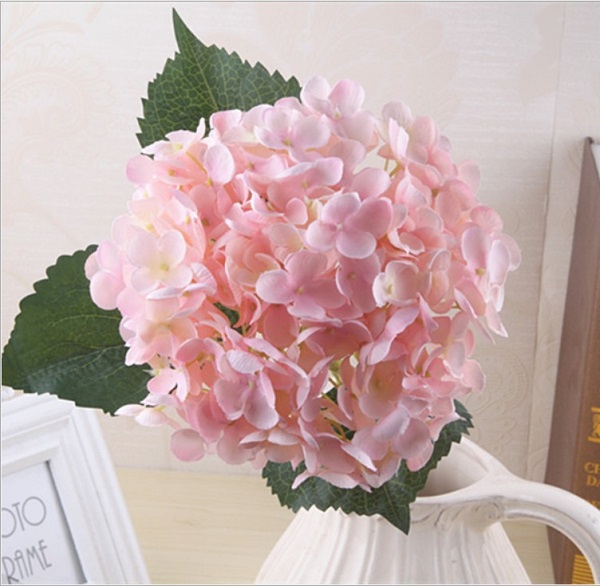 Искусственные цветы NN Гортензия 50 см светло-розовая