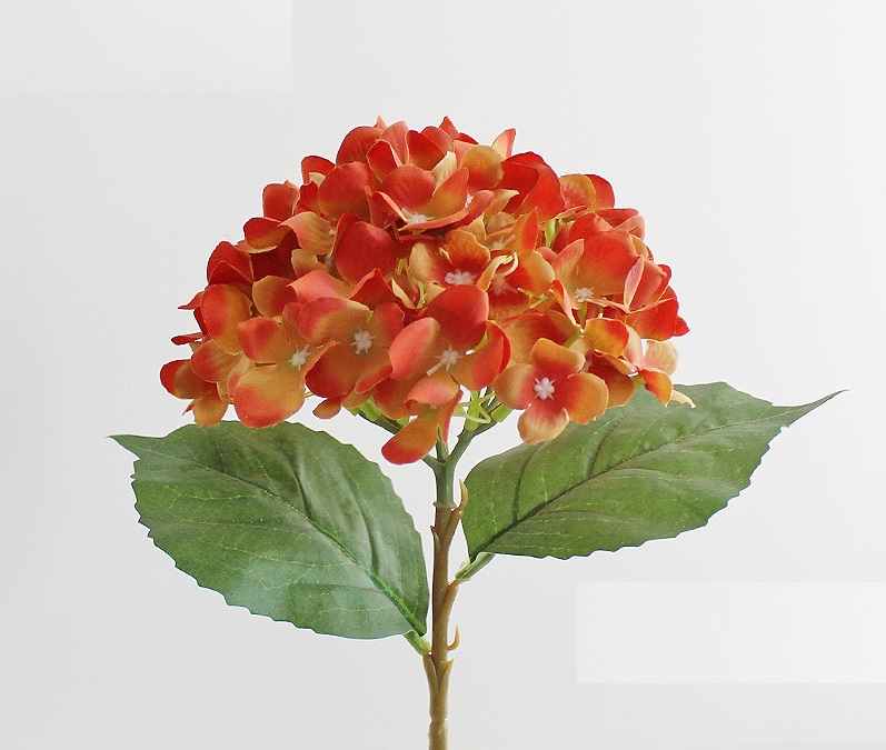 Искусственные цветы NN Гортензия 46 см терракотовая