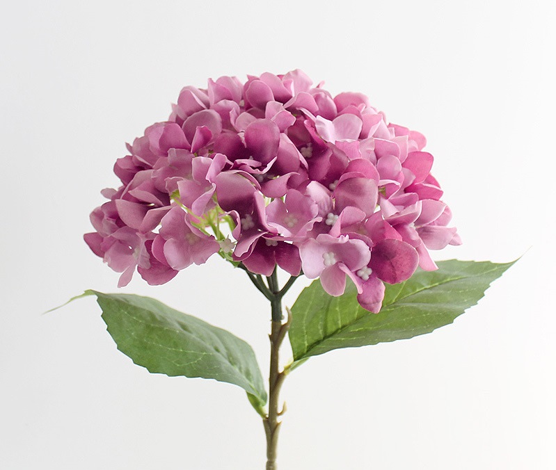 Искусственные цветы NN Гортензия 46 см темно-розовая