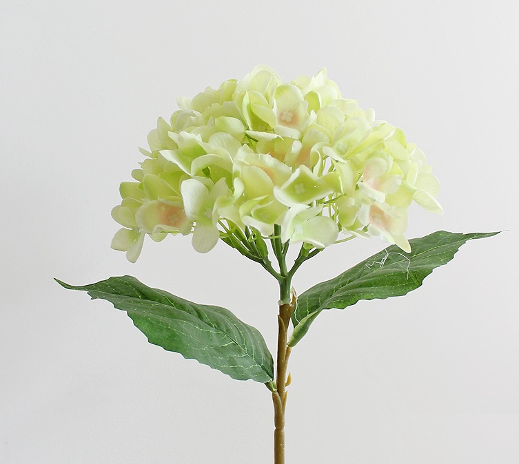 Искусственные цветы NN Гортензия 46 см светло-зеленая