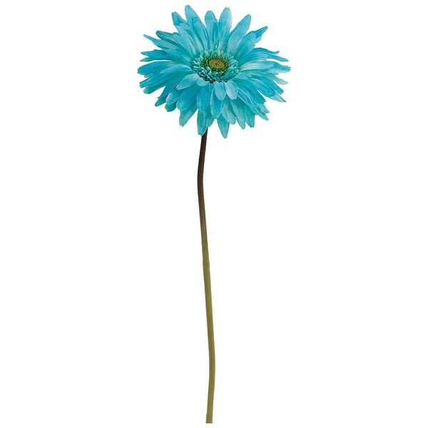Искусственные цветы NN Гербера голубой 1шт 