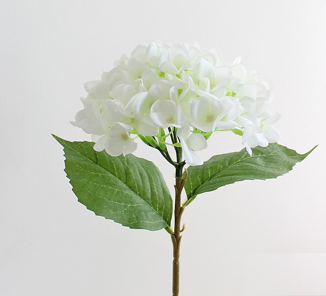 Искусственные цветы NN Гортензия 46 см белая