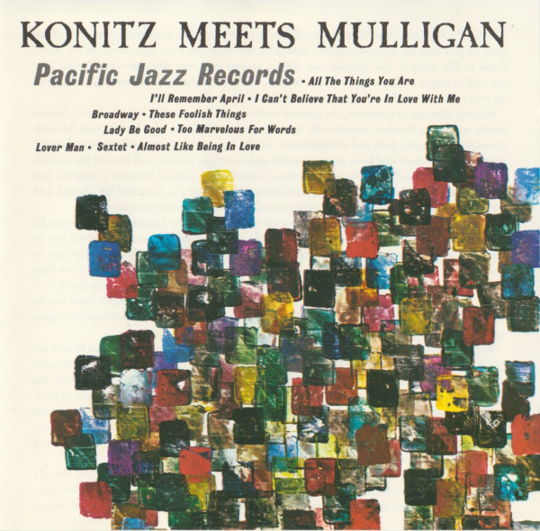 Lee Konitz & The Gerry Mulligan Quartet 'Konitz Meets Mulligan' CD/1957/Jazz/Europe