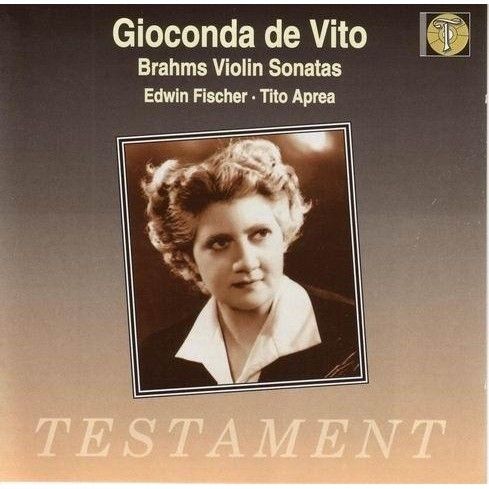 Gioconda De Vito 'Edwin Fischer  Brahms Violin Sonatas' CD/1993/Classic/UK