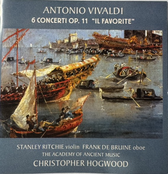 Antonio Vivaldi, Stanley Ritchie, Frank De Bruine '6 Concerti Op. 11' CD/1993/Classical/Russia
