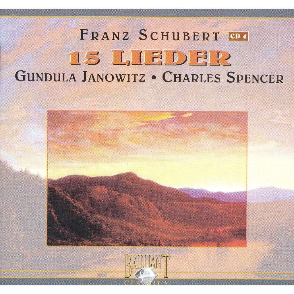 Franz Schubert '15 Lieder' Gundula Janowitz, Charles Spencer' CD/2005/Opera/Europa