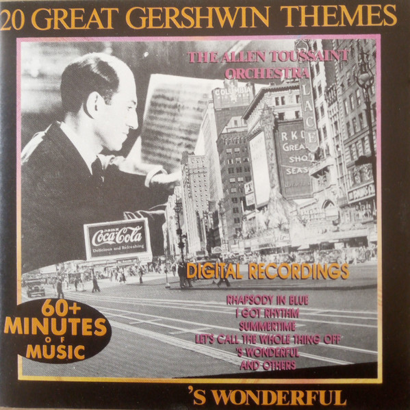 The Allen Toussaint Orchestra 20 Great Gershwin Themes CD/1988/Instrumental/Europe/Nm
