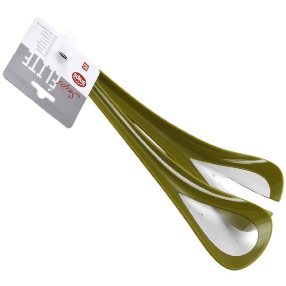 Ложка для сервировки салата Snips 2 предмета пластиковые зеленые 