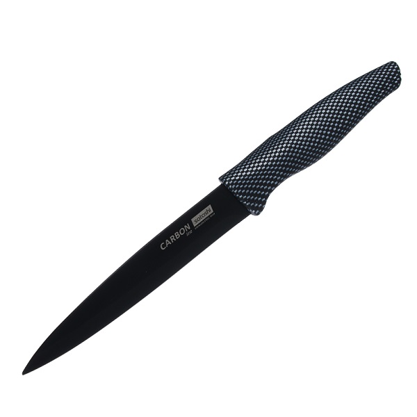 Кухонный нож универсальный Satoshi Карбон 12,7см нержавеющая сталь с антиналипающим покрытием