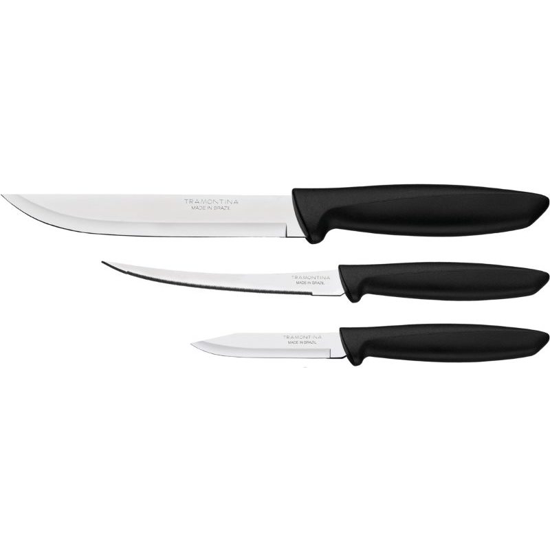 Набор кухонных ножей Tramontina Plenus черный 23498/013