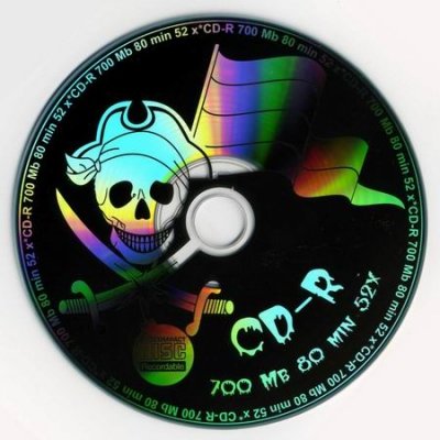Диск Mirex CD-R 700Mb 52x slim 80min Веселый роджер