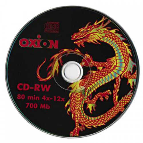 Диск Mirex CD-RW 700 4x-12x slim 80min Дракон