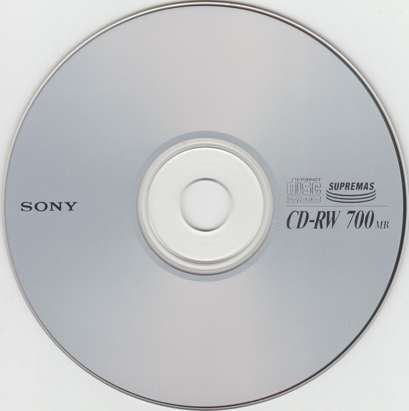 Диск Sony CD-RW 700 4x10x slim 80min Supremas