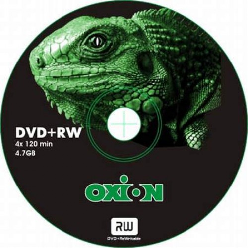 Диск Oxion DVD+RW 4.7 GB 4х Slim 120min Игуана