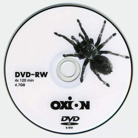 Диск Oxion DVD-RW 4,7Gb 4x slim 120min Паук